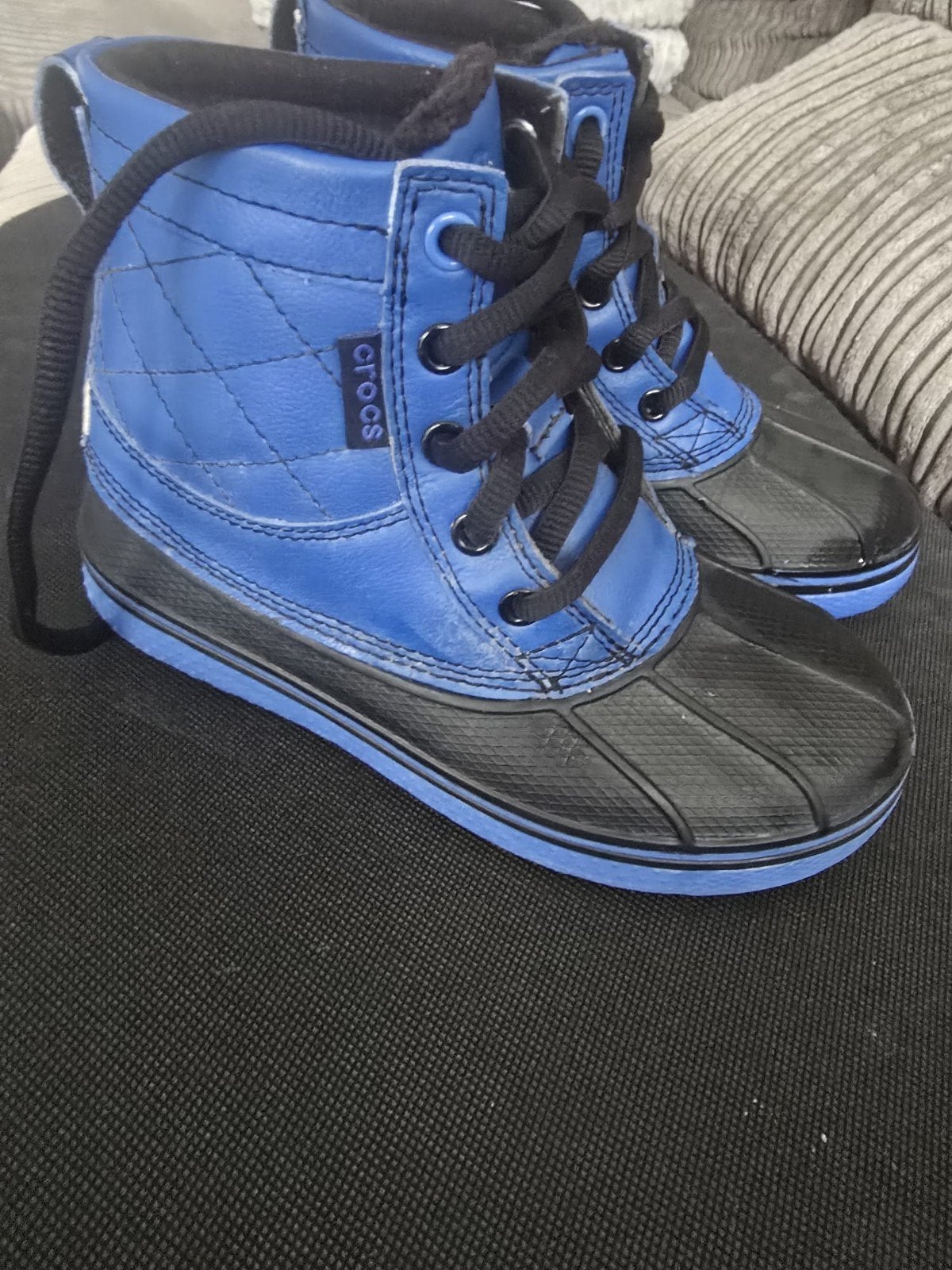 Crocs blauwe laarzen voor kinderen - Maat 31, Kinderen en Baby's, Gebruikt, Crocs, Jongen of Meisje, Ophalen of Verzenden