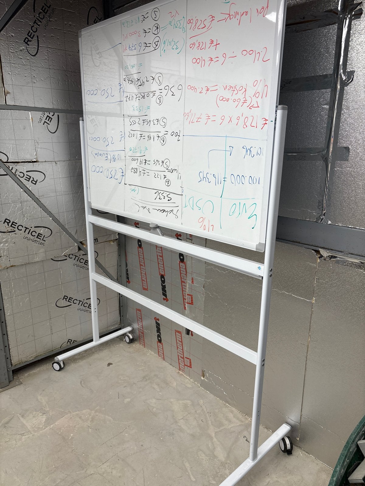 Verrijdbaar whiteboard op wielen, Gebruikt, C, Overige typen, Z