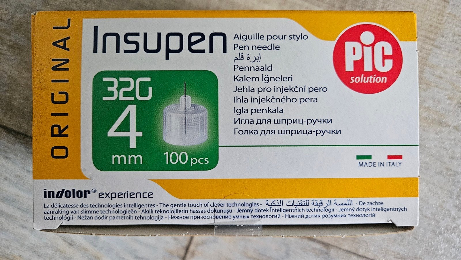Insuline naalden 4 mm 32g van Pic Solution Insupen 4 doosjes, Diversen, Ophalen of Verzenden, Nieuw