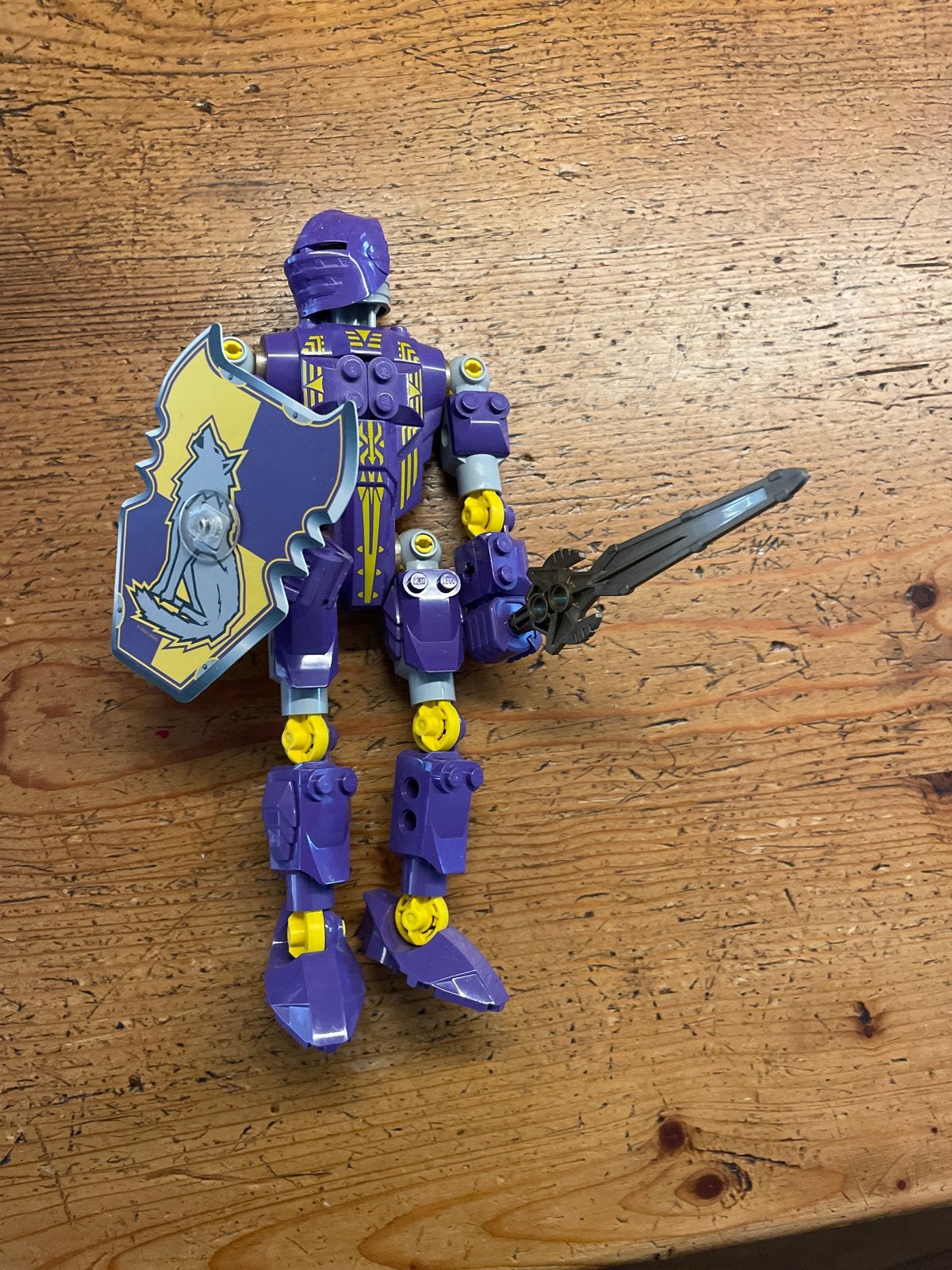 Lego  ridder actiefiguur met schild en zwaard, Ophalen of Verzenden, Gebruikt, K'nex