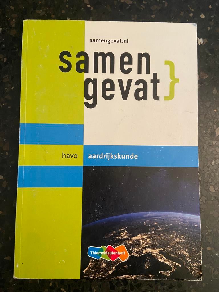 Samengevat Aardrijkskunde havo, Boeken, Ophalen of Verzenden, Zo goed als nieuw, HAVO, Aardrijkskunde