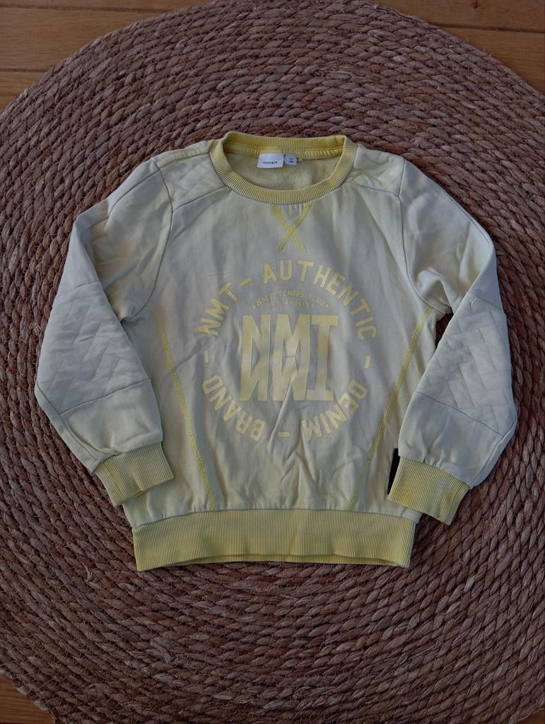 Gele trui van Name It | maat 110, Kinderen en Baby's, Kinderkleding | Maat 110, Gebruikt, Trui of Vest, Ophalen of Verzenden, Jongen