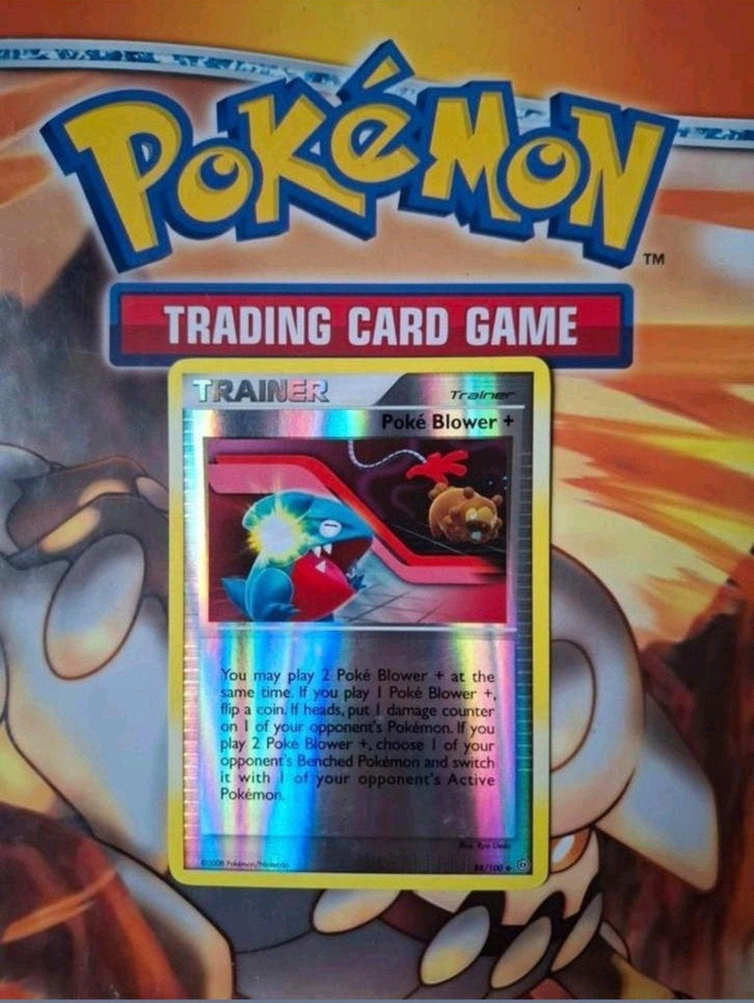 Poke blower + 88/100 Diamond&Pearl Stormfront reverse holo, Ophalen of Verzenden, Zo goed als nieuw, Losse kaart, Foil