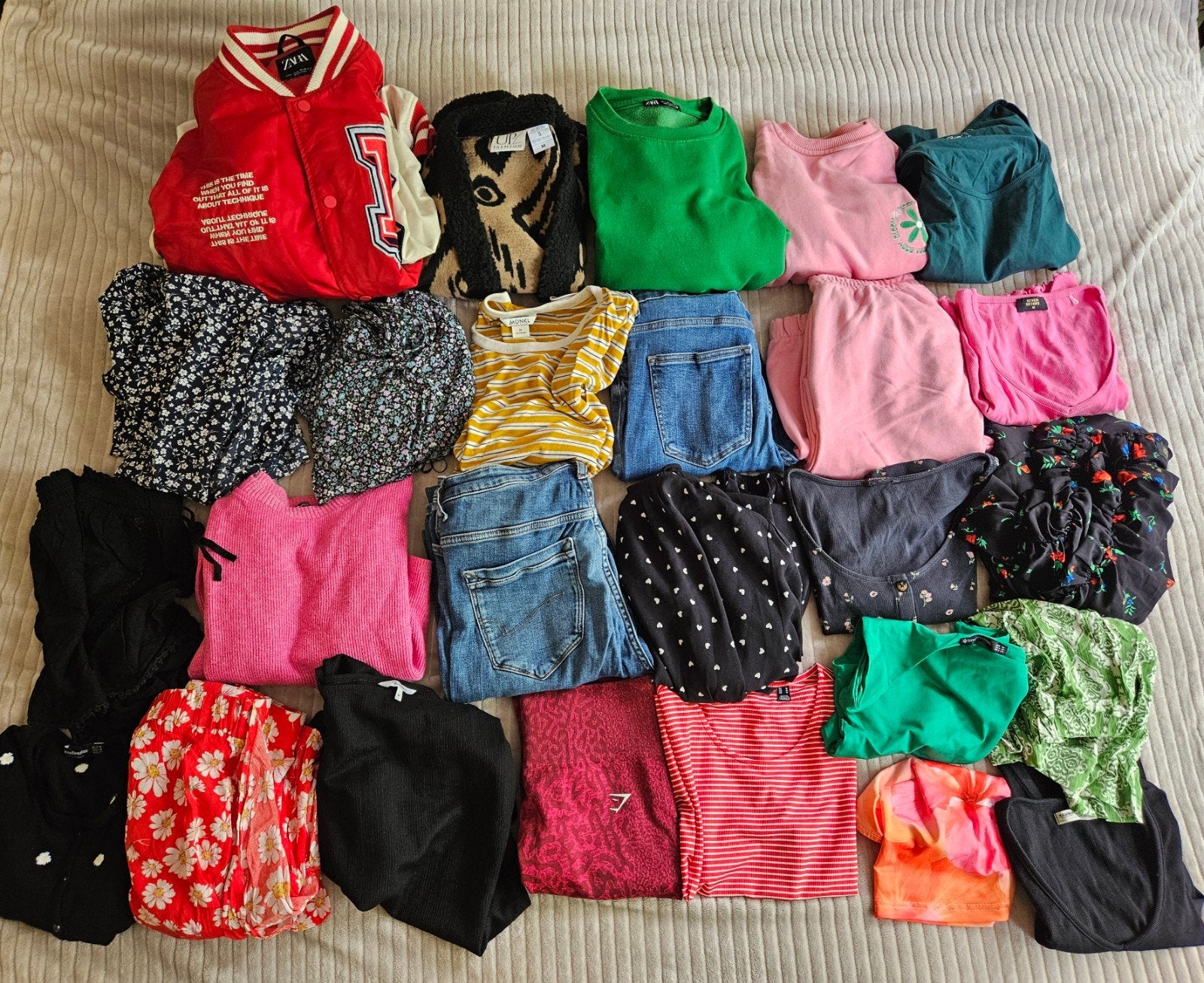 Pakket dames kleding 26 stuks maat M, Ophalen of Verzenden, Gedragen, Maat 38/40 (M)