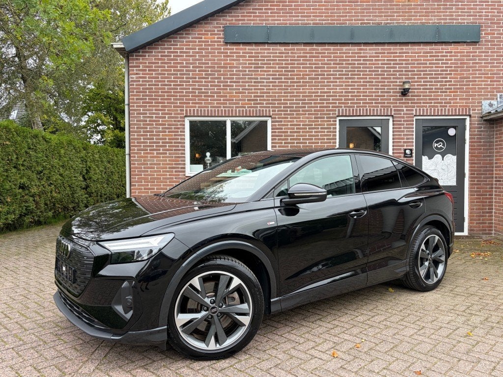 Audi Q4 SPORTBACK E-TRON 40 S-Line 77 KWH 204PK, Auto's, Automaat, Gebruikt, Overige modellen, Zwart