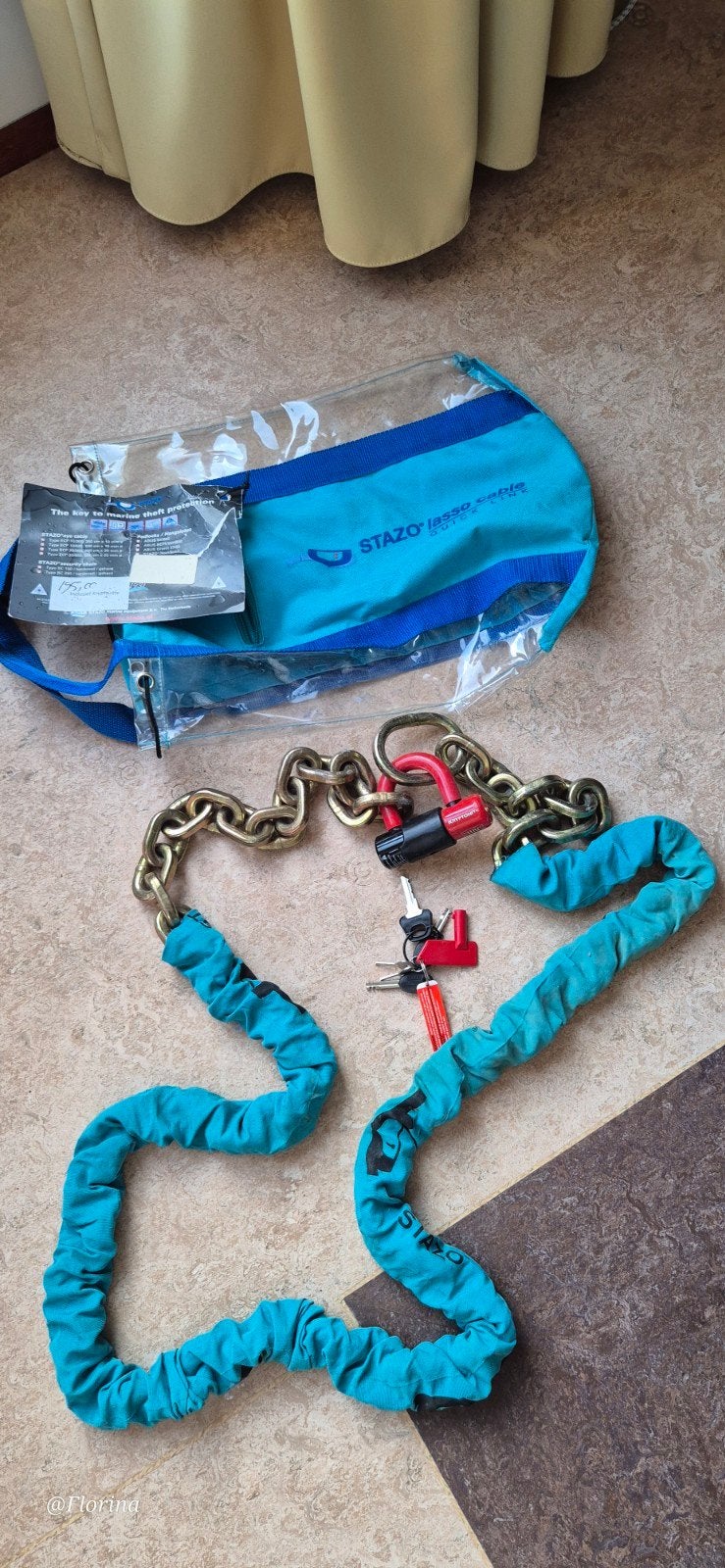 STAZO Lasso kabel met Kryptonite slot, Ophalen, Zo goed als nieuw, Overige typen