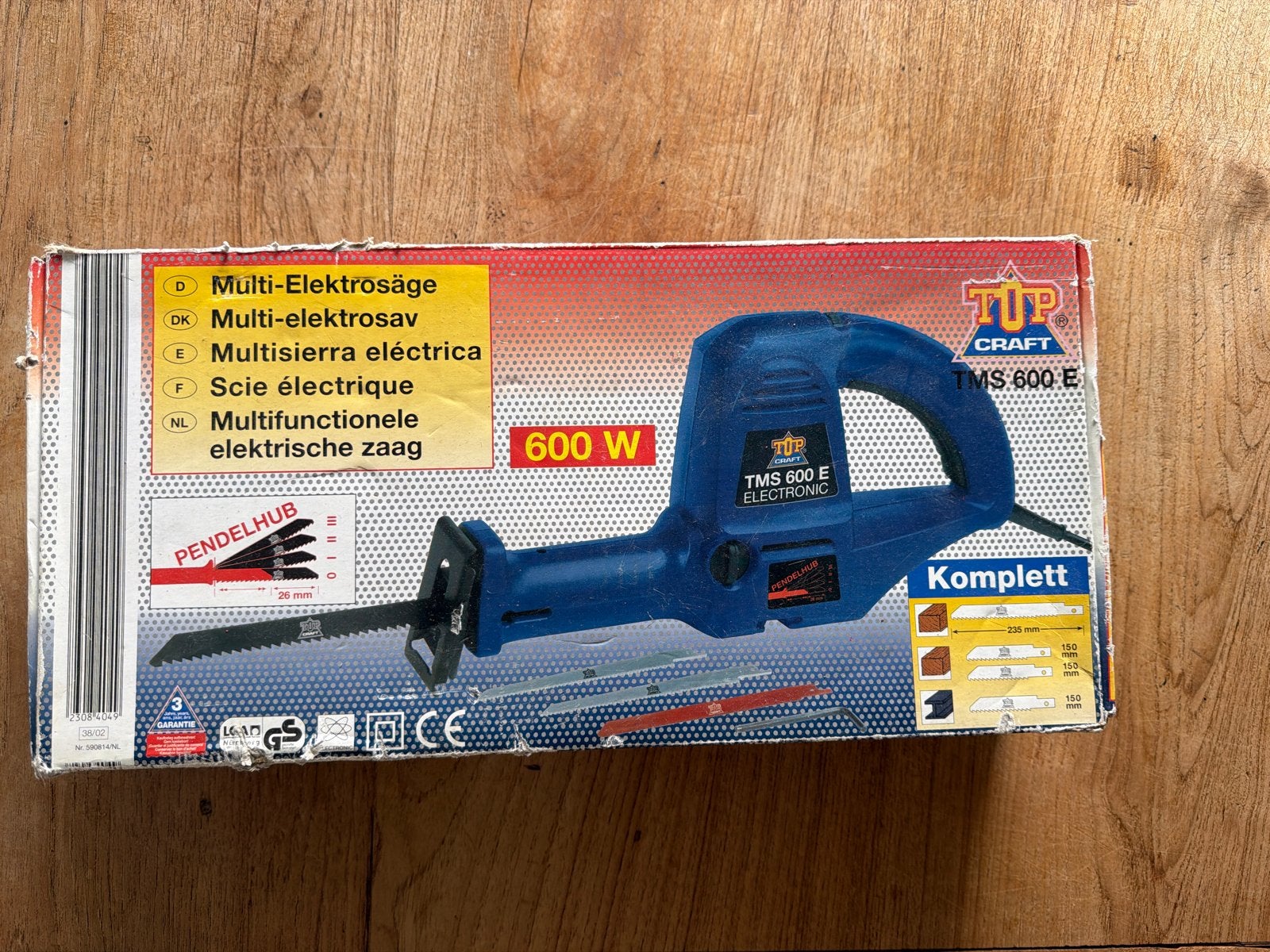 TUP CRAFT TMS 600 E Multifunctionele elektrische zaag, Gebruikt, Ophalen of Verzenden, Minder dan 600 watt, 30 tot 70 mm