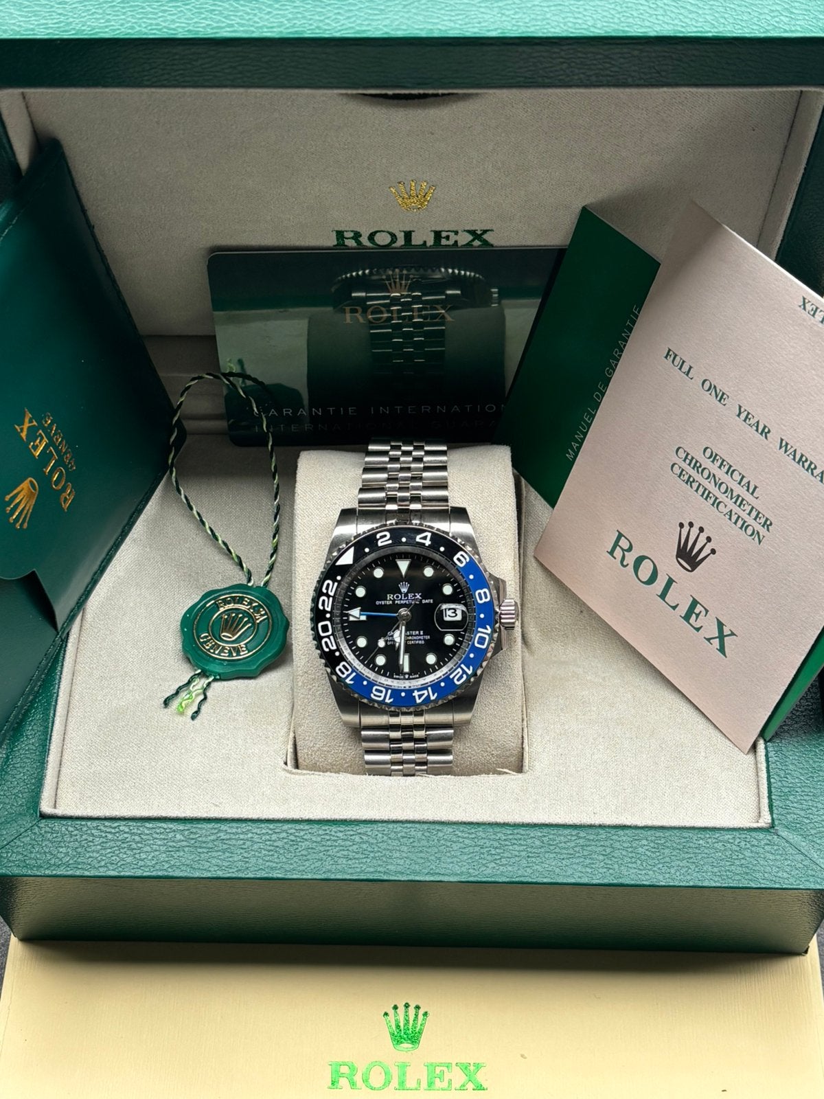 Rolex GMT-Master II “Batgirl” Verkocht binnekort nieuwe!!!!!, Staal, Polshorloge, Nieuw, Ophalen of Verzenden