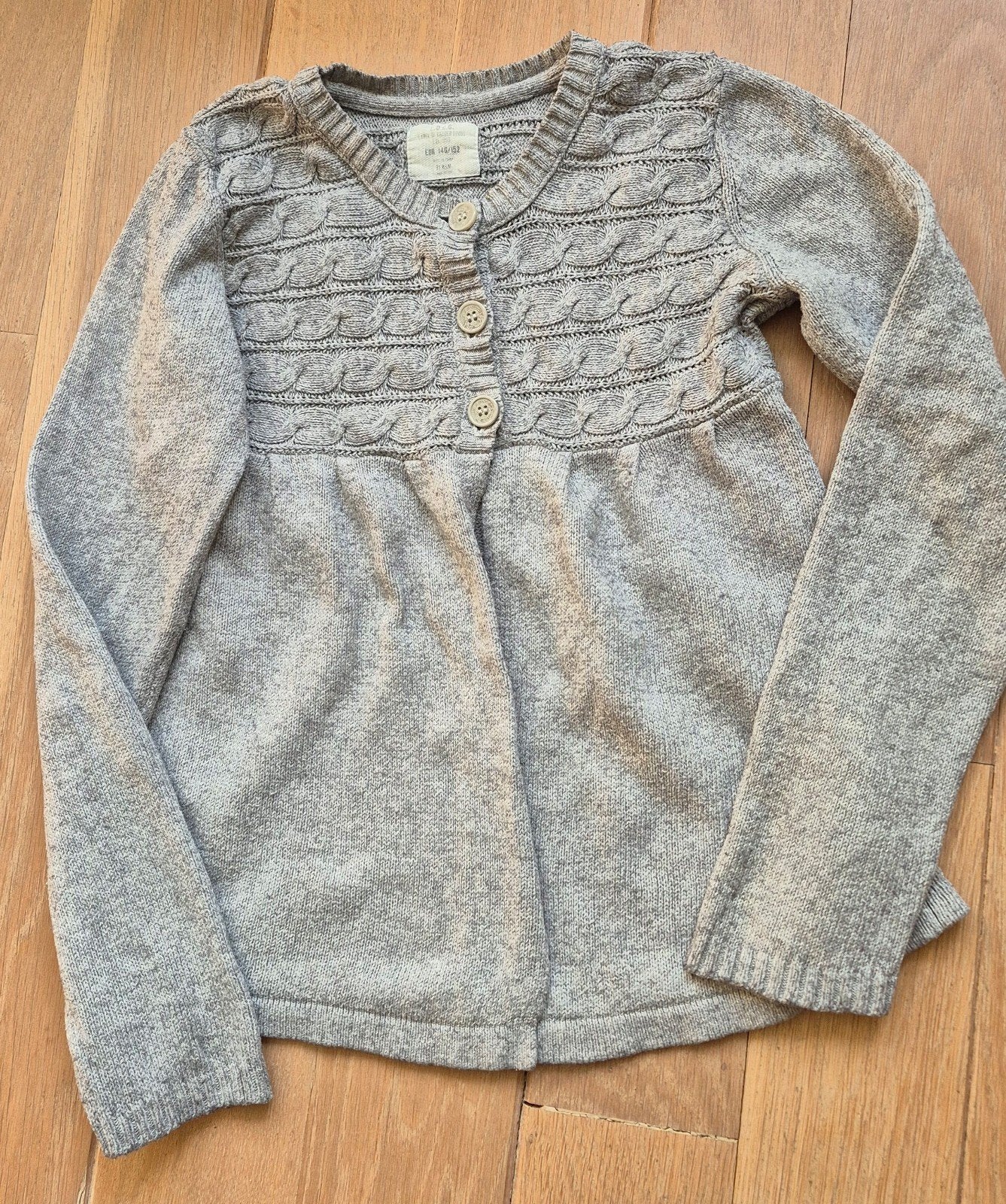 Leuk vest grijs maat 146 152, Gebruikt, Meisje, Trui of Vest, H&M