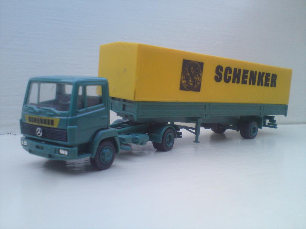 Roskopf Mercedes ecoliner trekker oplegger Schenker., Ophalen of Verzenden, Zo goed als nieuw, Bus of Vrachtwagen, Herpa