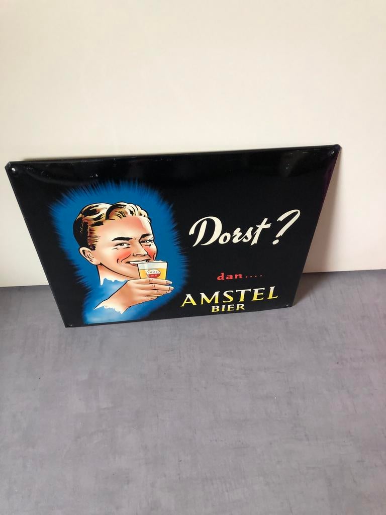 Bier reclame bord, Ophalen of Verzenden, Zo goed als nieuw, Reclamebord