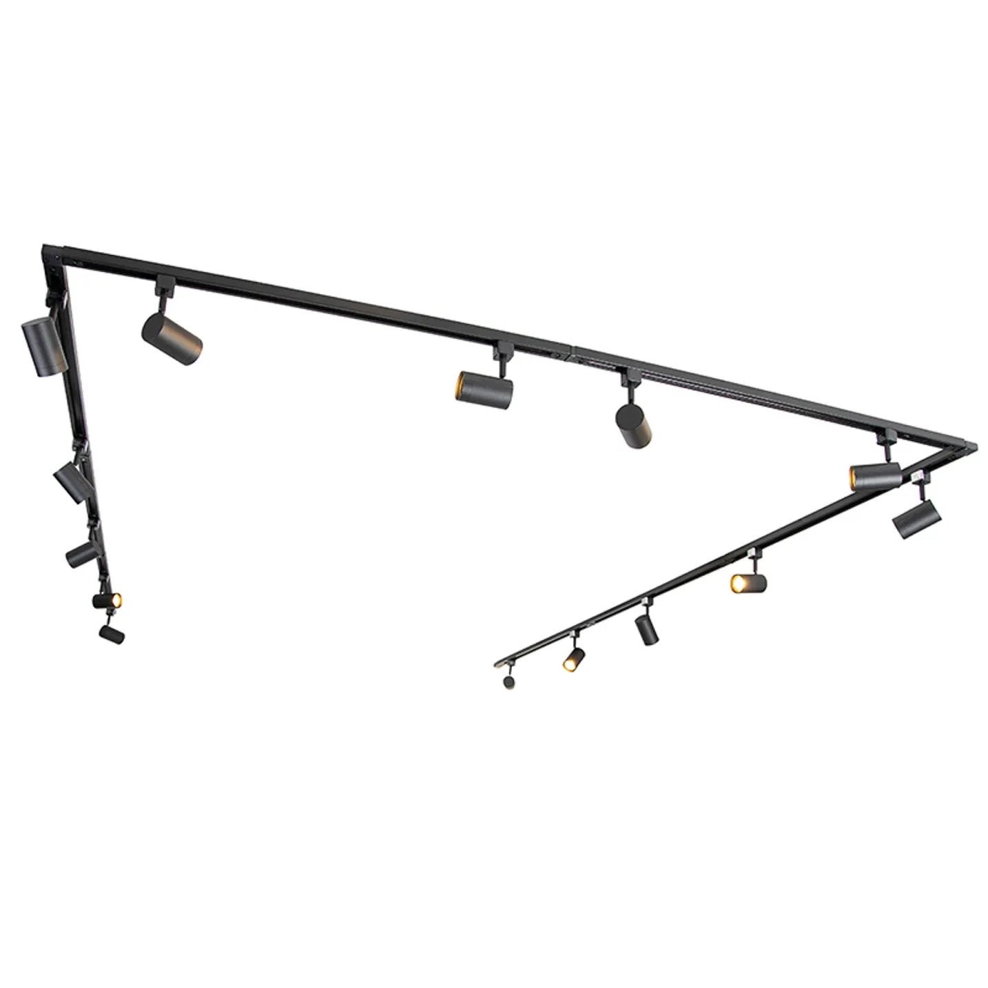 Qazqa Ionic Lichtrail set met 8 spots en 4 raildelen (3,60m), Huis en Inrichting, Lampen | Spots, Ophalen, Nieuw, Plafondspot of Wandspot