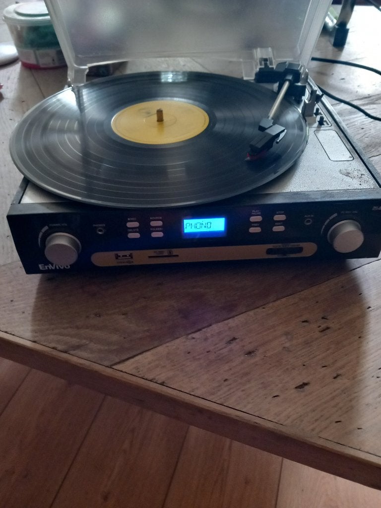 Platenspeler envivo te koop. Werkend gebruikte, Audio, Tv en Foto, Platenspelers, Gebruikt, USB-aansluiting, Platenspeler, Ophalen