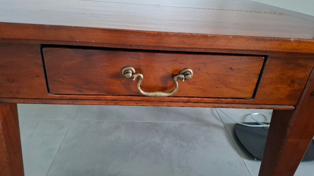 Houten salontafel met lade 75 x 75 x 46 cm, Huis en Inrichting, Ophalen, 50 tot 100 cm, Vierkant, 50 tot 100 cm