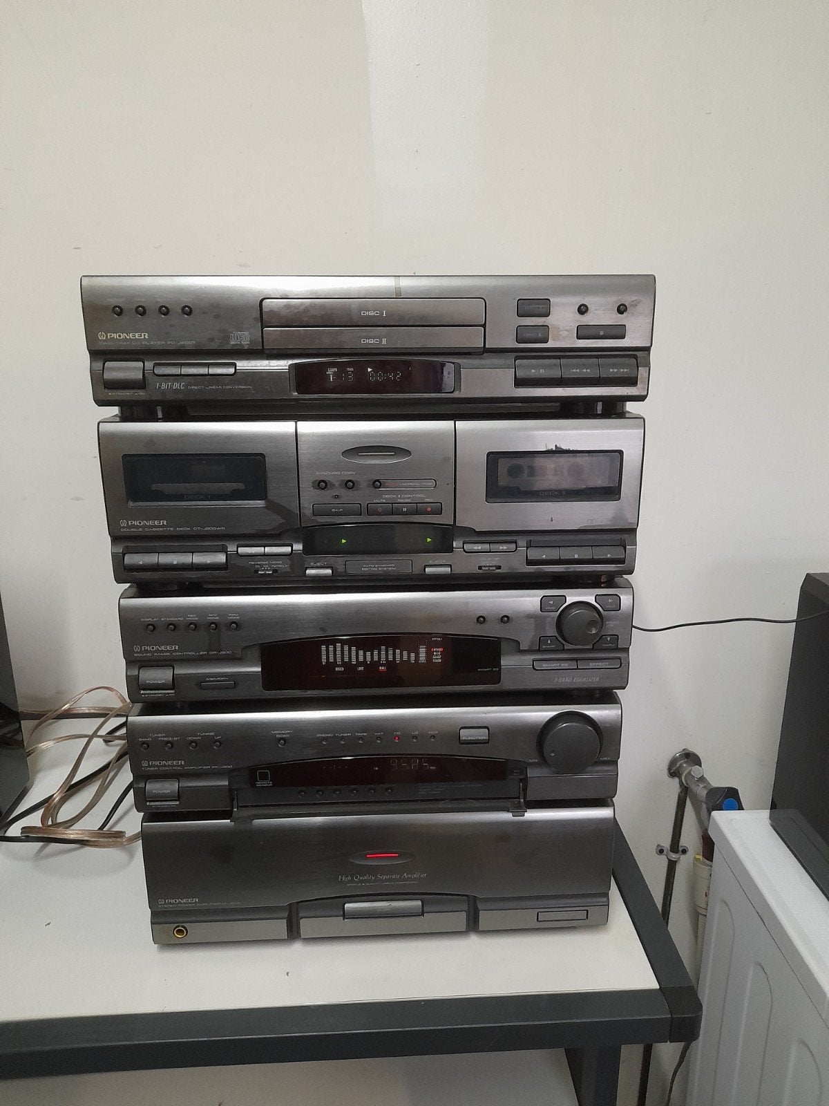 Pioneer stereo set, Gebruikt, Tuner of Radio, Pioneer, Losse componenten
