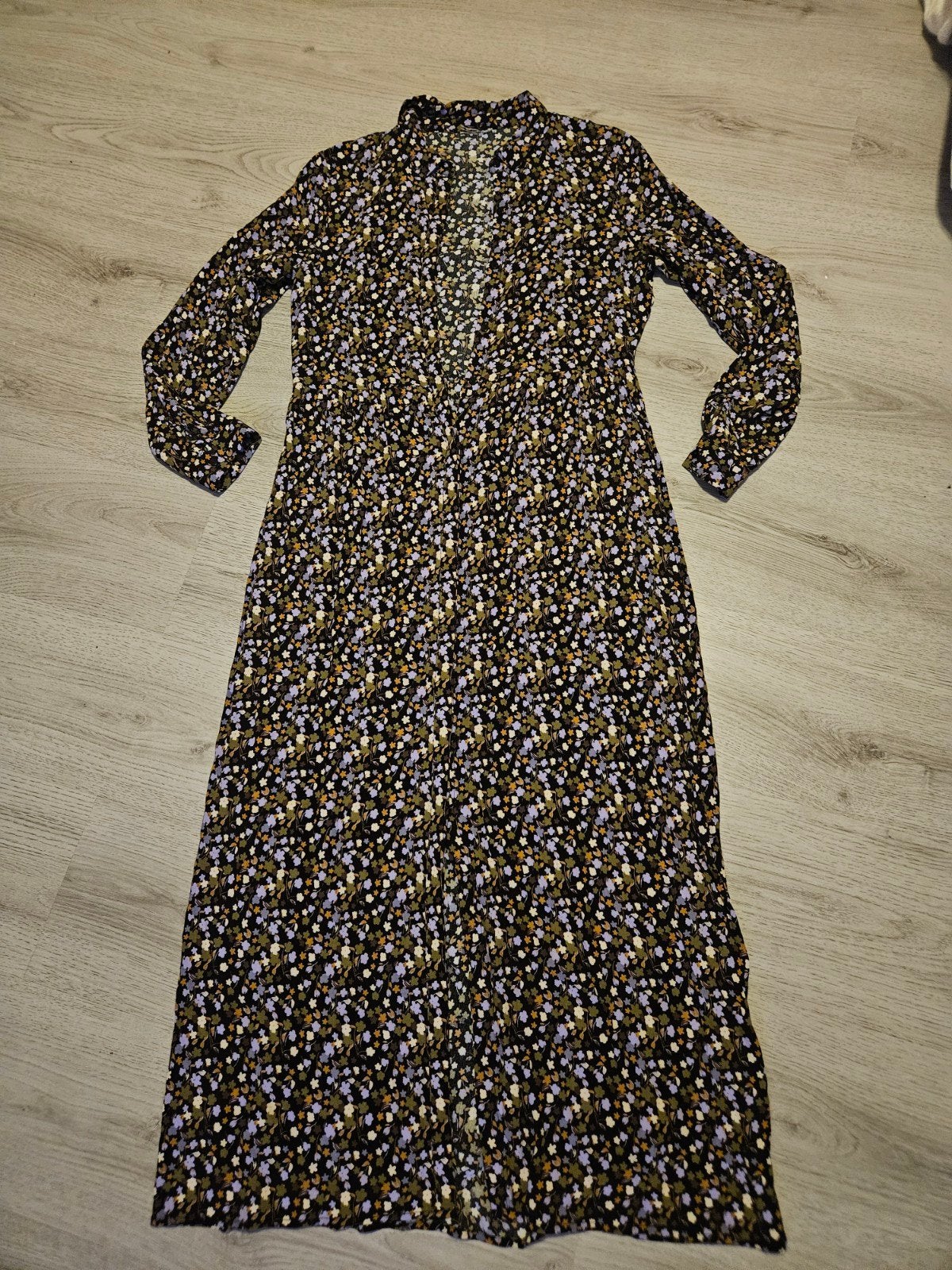 Lange jurk bloemen, Kleding | Dames, Jurken, Maat 38/40 (M), Ophalen of Verzenden, Zo goed als nieuw, Ichi