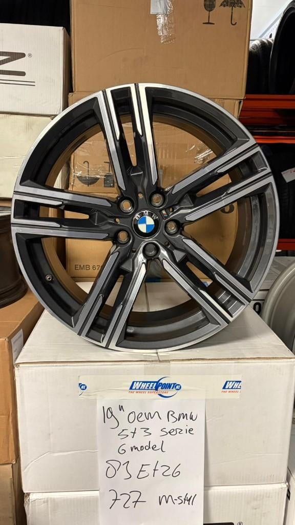 19'' Originele BMW 5-serie G30 G31 727M 5x112 3-serie 5x112, 19 inch, Velg(en), Ophalen of Verzenden, Personenwagen