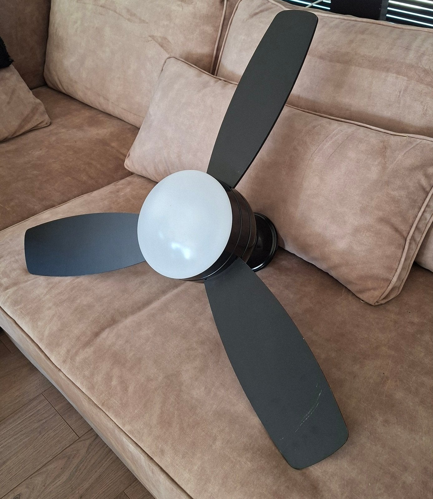 ven voor aan het plafond, Ophalen, Ventilator met afstandsbediening, Gebruikt, Plafondventilator