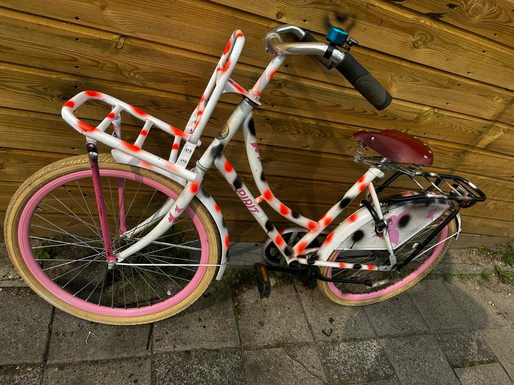 24 inch Single Speed Fiets - Goede Staat 69, Fietsen en Brommers, Fietsen | Dames | Damesfietsen, Ophalen, Gebruikt, Velgrem, Versnellingen