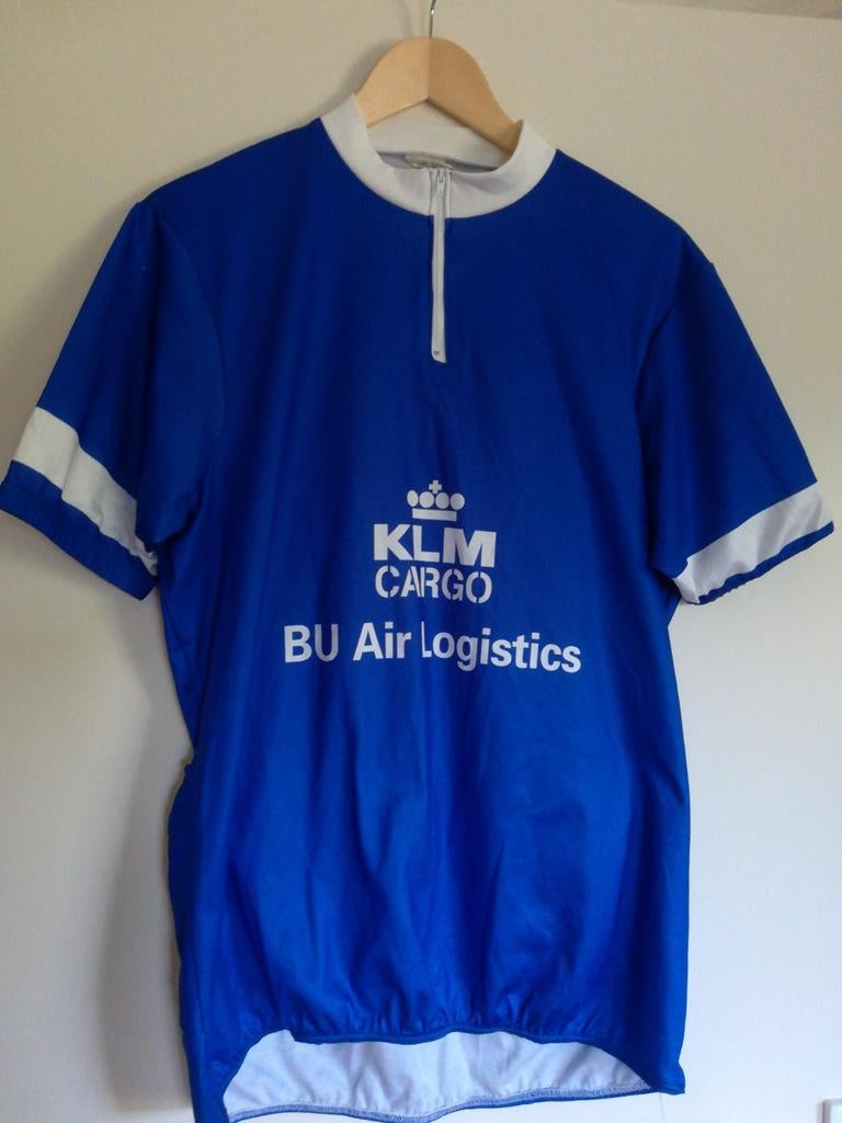 Wielren shirt met logo KLM CARGO en BU Air Logistics EL, Ophalen of Verzenden, Zo goed als nieuw