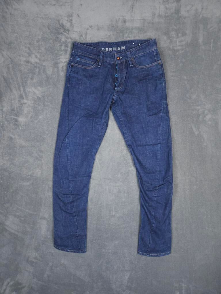Denham Broek Razor Helix W33 L34 Slim Fit Donkerblauw Jeans., Blauw, ., Ophalen of Verzenden, Zo goed als nieuw