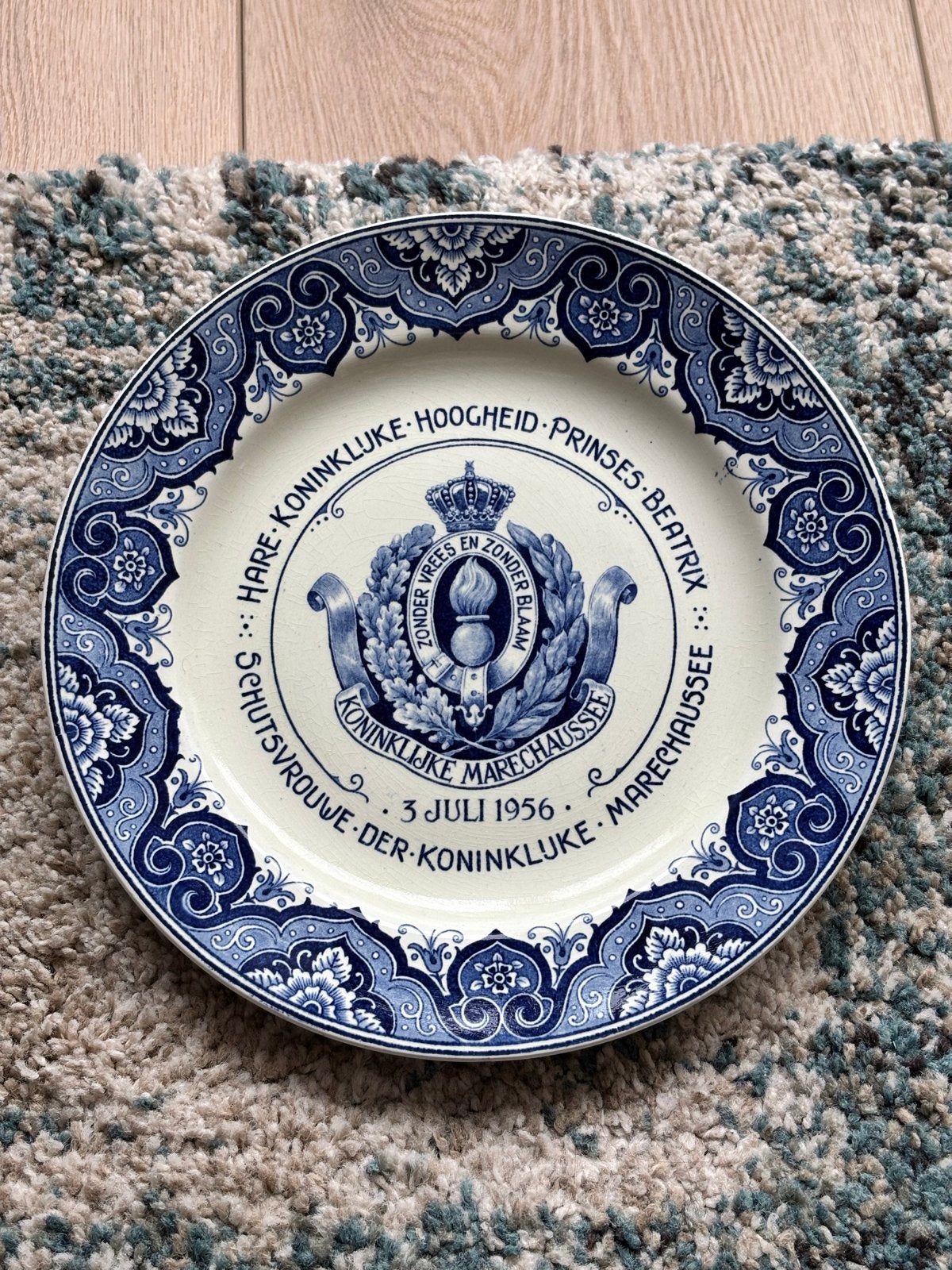 Gedenkbord Prinses Beatrix Koninklijke Marechaussee, Ophalen of Verzenden