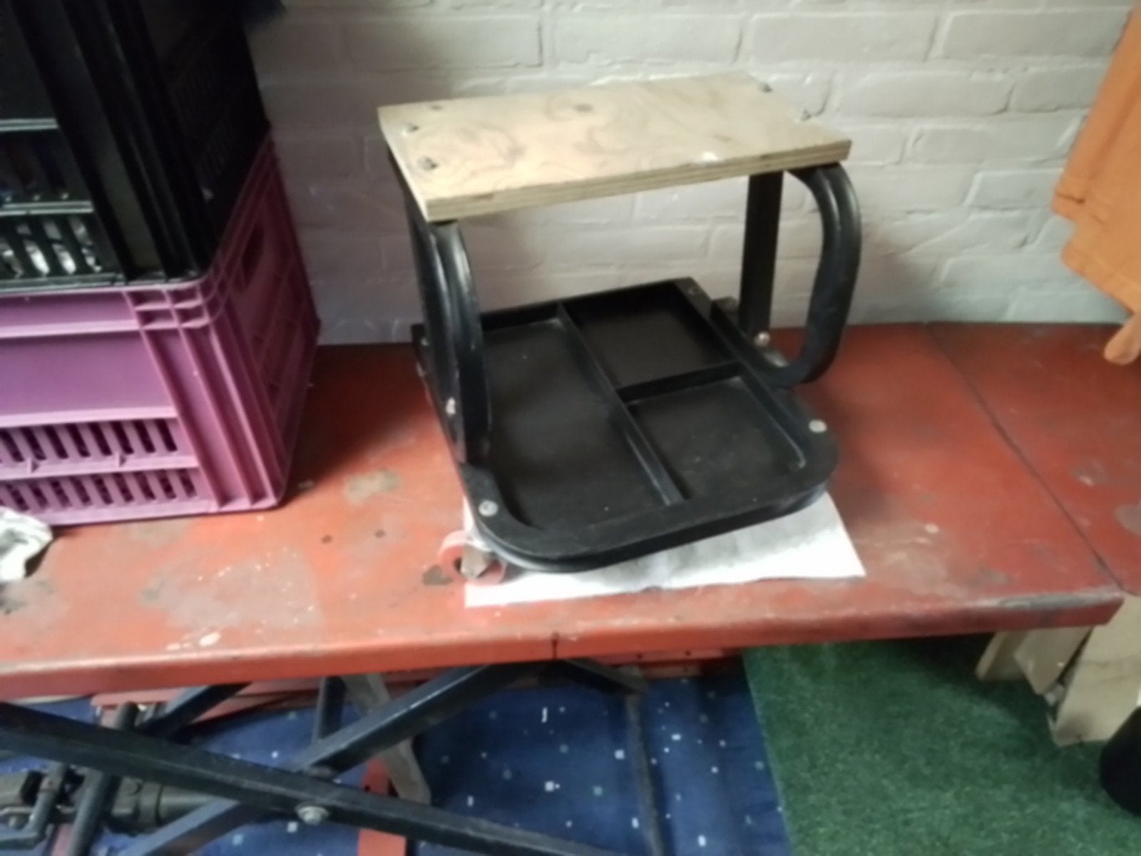 metalen rolkruk ,erg handig in gebruik., Ophalen, Gebruikt, IJzer