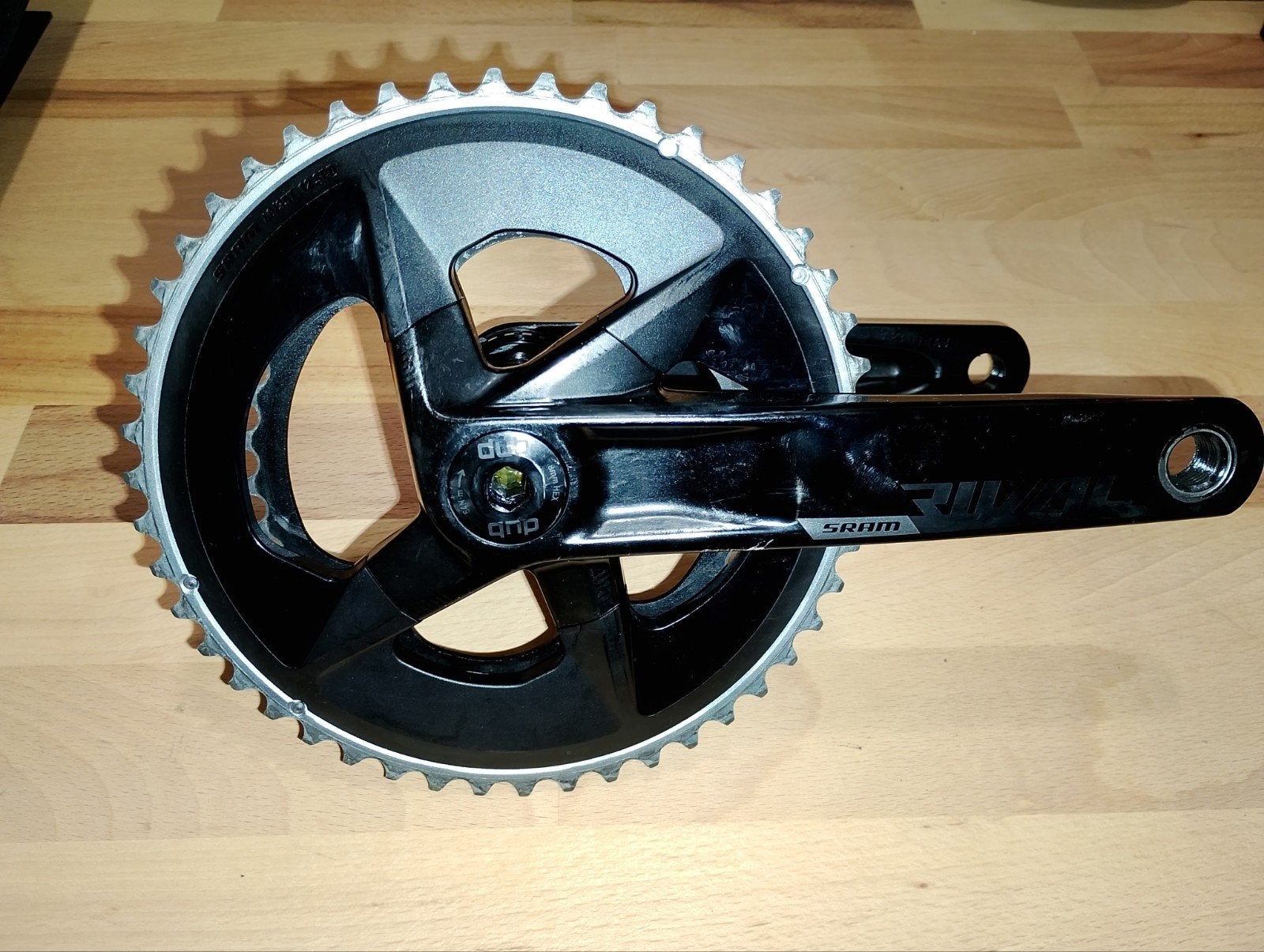 SRAM Rival D1 Crankstel met Powermeter, Fietsen en Brommers, Crankstel of Pedalen, Gebruikt, Gravelbike, Ophalen of Verzenden