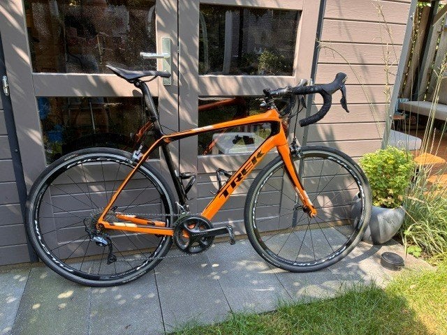 Carbon Trek Domane 5.2, framemaat 56 cm, Fietsen en Brommers, Fietsen | Racefietsen, 28 inch, Gebruikt, Carbon, Meer dan 20 versnellingen