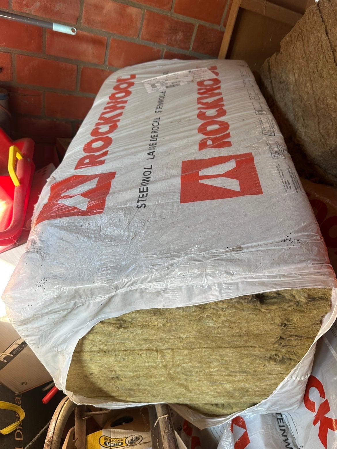 Rockwool isolatie, Ophalen, 4 tot 8 cm, Steenwol, Zo goed als nieuw