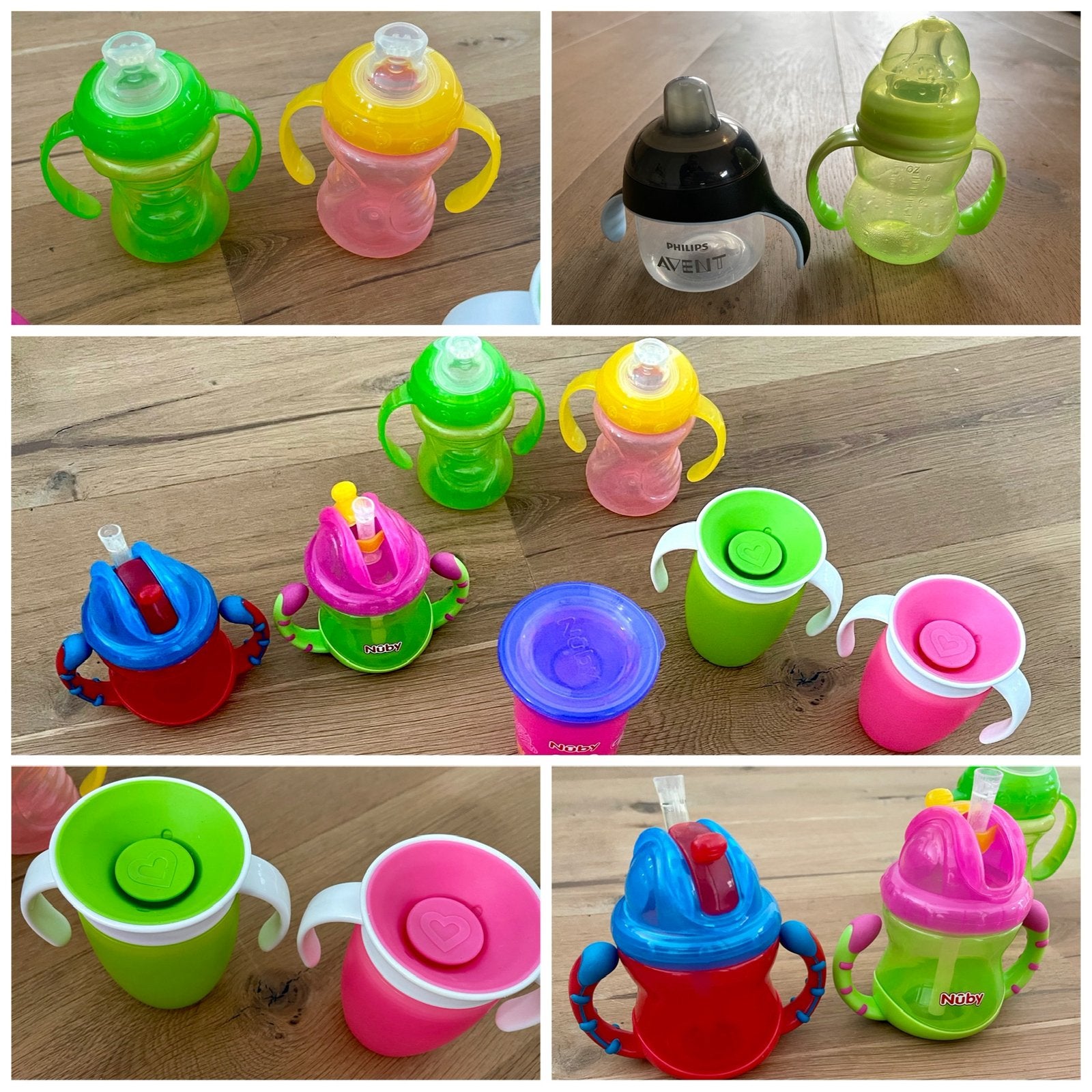 🌸 9 merk fijne baby anti lek drinkbekers 🌸 Nüby Munchkin, Ophalen of Verzenden, Zo goed als nieuw, Overige typen
