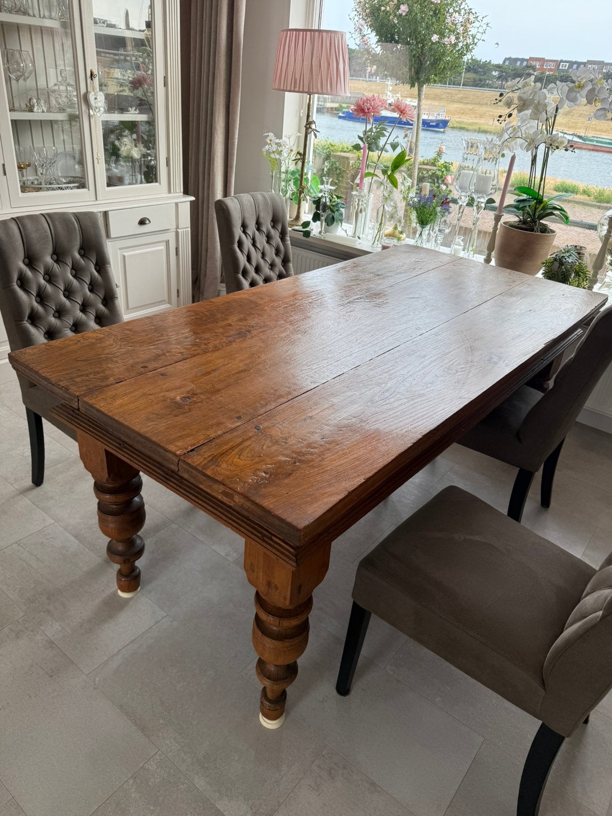 Klooster tafel, Huis en Inrichting, Ophalen, Zo goed als nieuw, Rechthoekig, 50 tot 100 cm