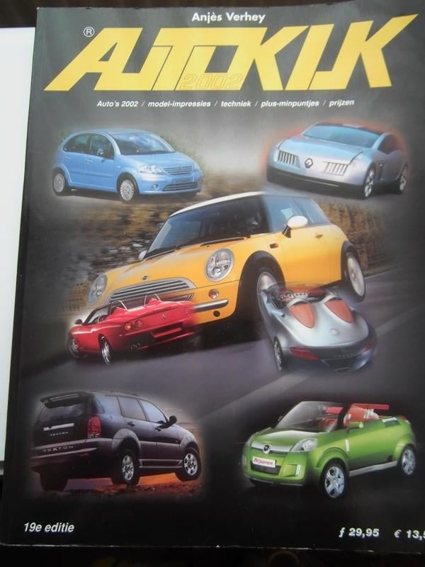 Boek - AUTOKIJK 19e editie 2002 - Anjès Verhey, Algemeen, Ophalen of Verzenden, Zo goed als nieuw, Anjès Verhey
