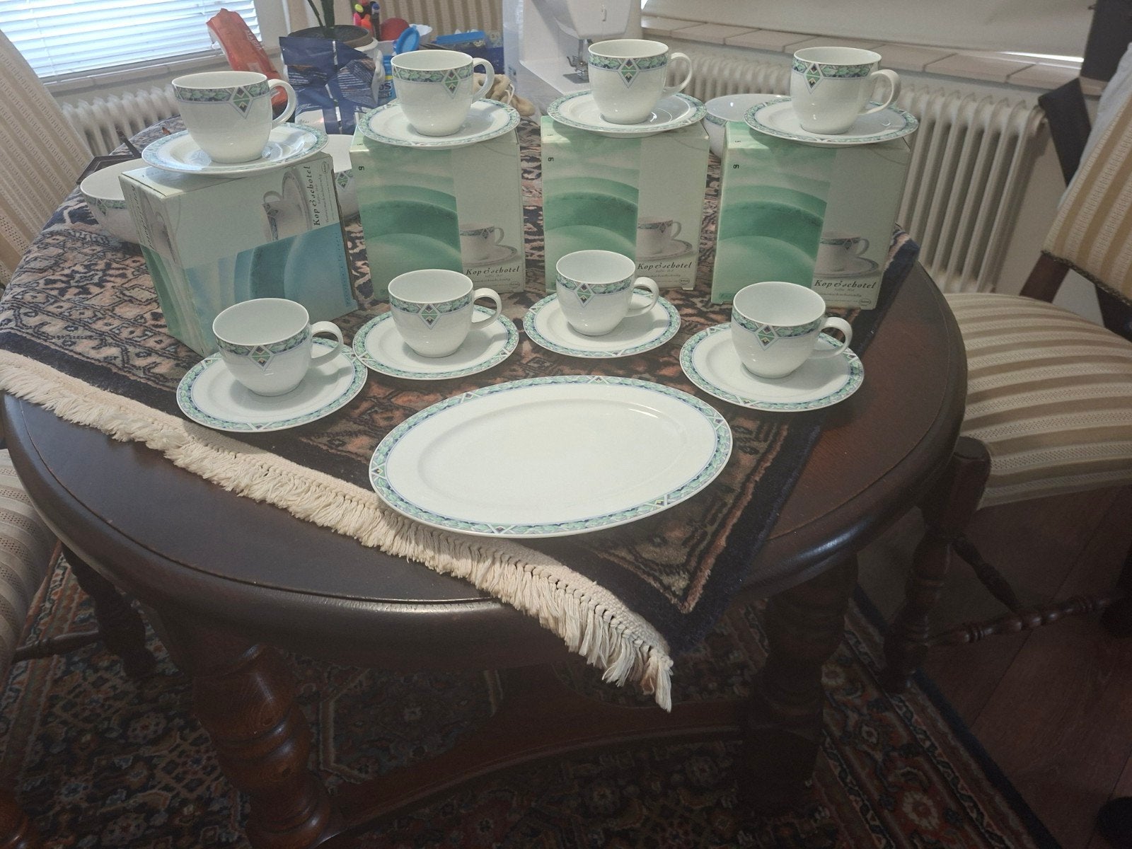 Prachtig servies - Vintage stijl, Keramiek, Vintage, Ophalen of Verzenden, Zo goed als nieuw