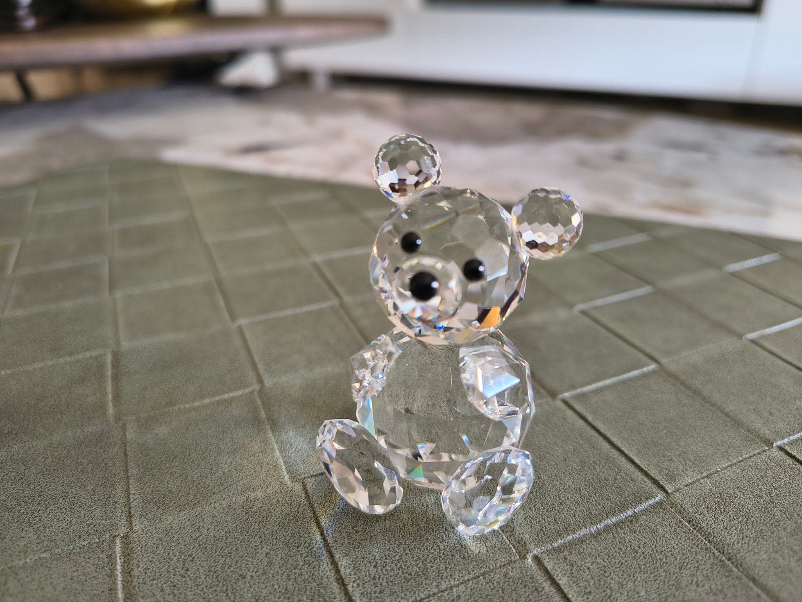 Kleine Swarovski Beer Kristal Figuurtje, Ophalen, Zo goed als nieuw, Figuurtje