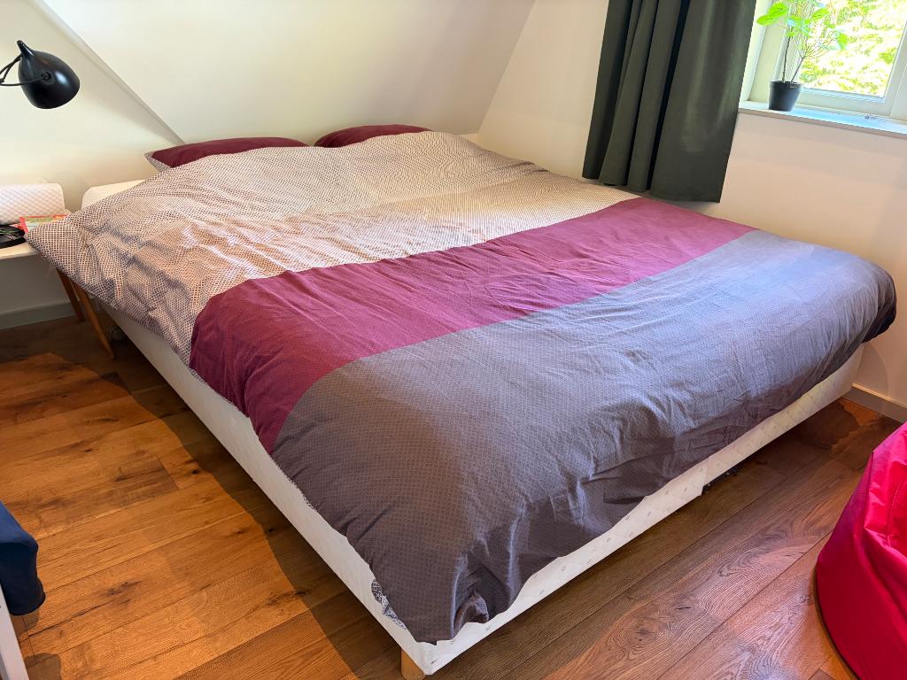 Boxspring tweepersoons, Huis en Inrichting, Slaapkamer | Boxsprings, Ophalen, Gebruikt, 210 cm, Tweepersoons