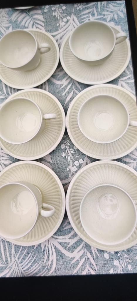 Wedgwood Edme theekopjes 8 cm, Overige typen, Ophalen of Verzenden, Zo goed als nieuw, Wedgwood