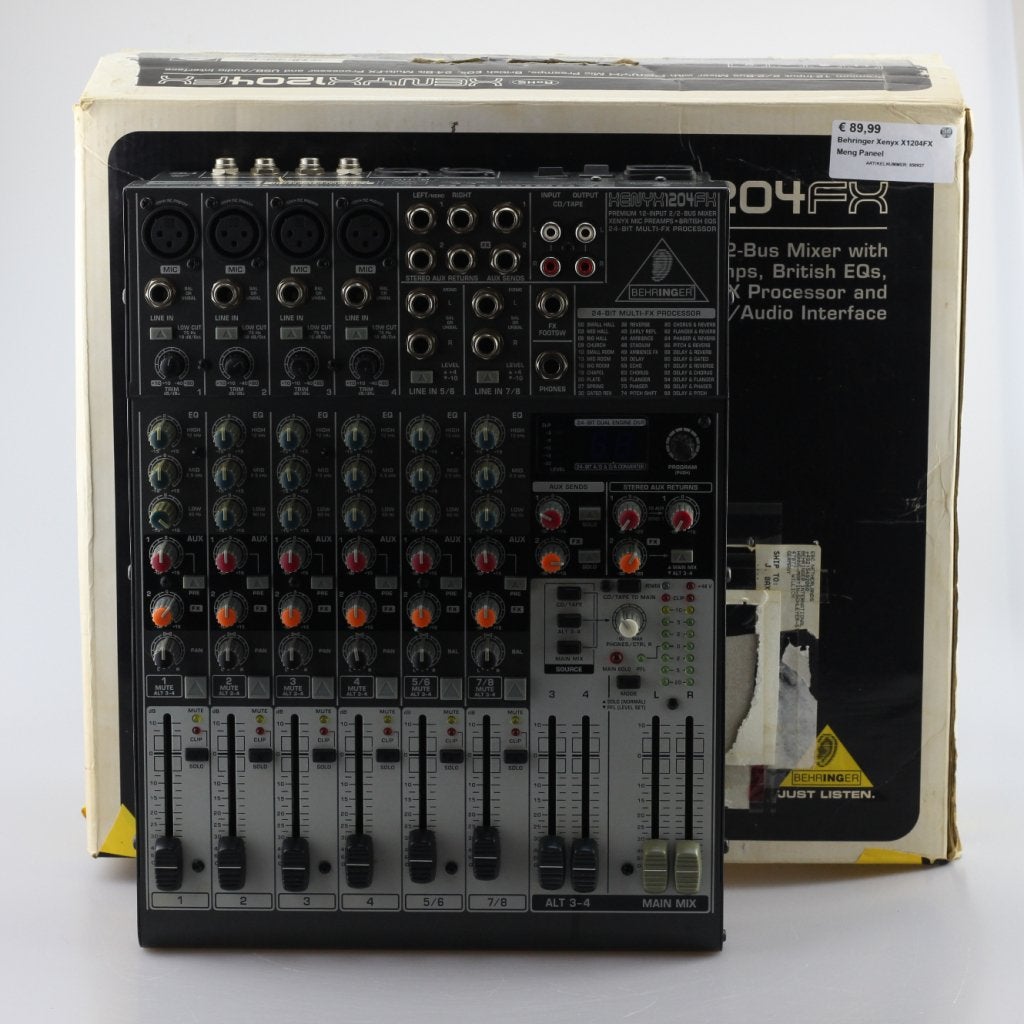 Behringer Xenyx X1204FX Meng Paneel