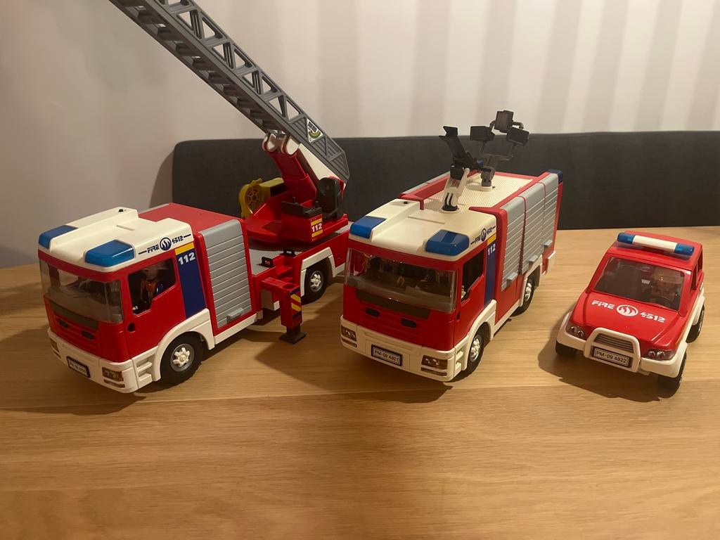 Playmobil Brandweer sets: 4820, 4821, 4822, Kinderen en Baby's, Speelgoed | Playmobil, Gebruikt, Complete set, Ophalen