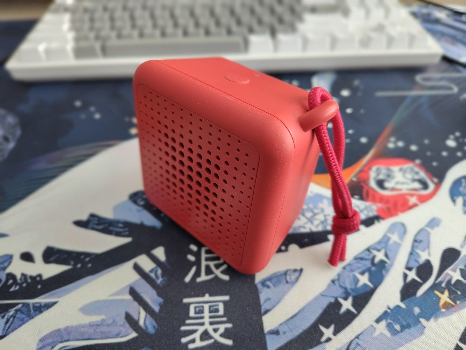 IKEA VAPPEBY Draagbare Bluetooth Speaker Rood, Ophalen of Verzenden, Zo goed als nieuw, Draagbare speaker, IKEA