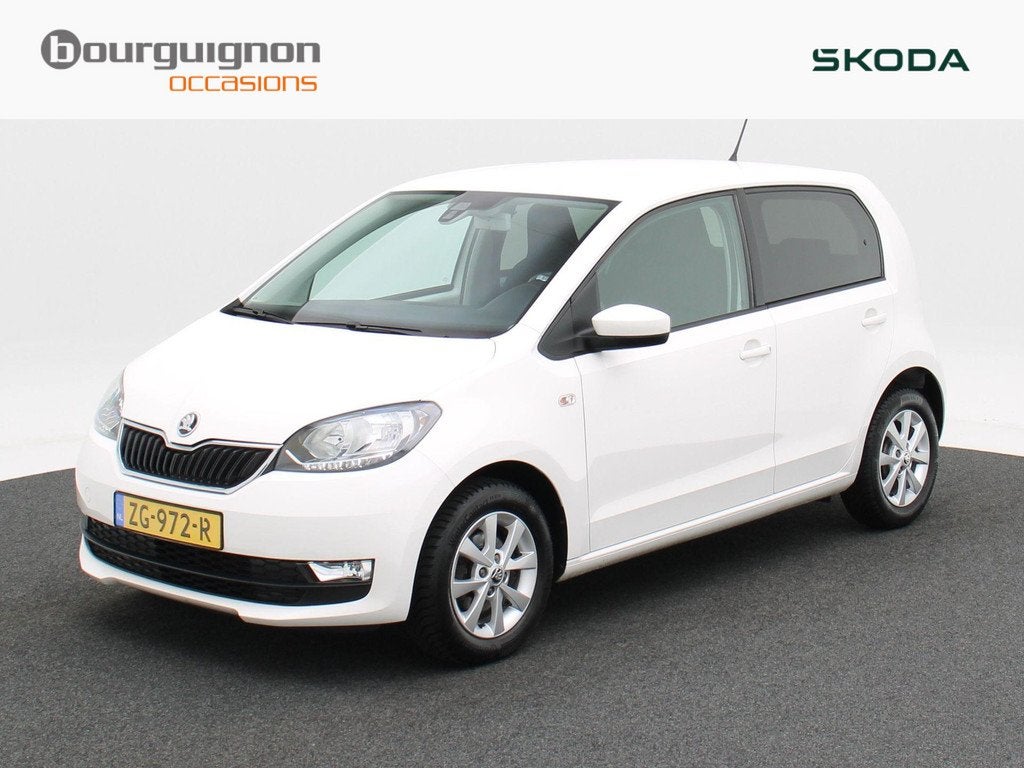Skoda Citigo 1.0 Greentech Style | Cruise Control | Airco |, Voorwielaandrijving, Stof, Gebruikt, Wit