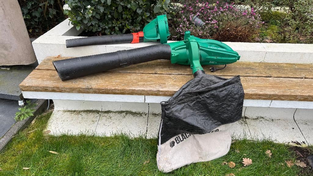 Black & Decker bladblazer / bladzuiger met opvangzak, Ophalen, Gebruikt, Met opvangzak, Handgedragen