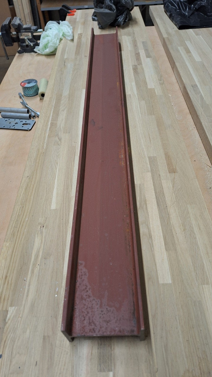Stalen constructiebalk - 129,7x12x6 cm, Ophalen, Gebruikt, 50 mm of meer, Balk