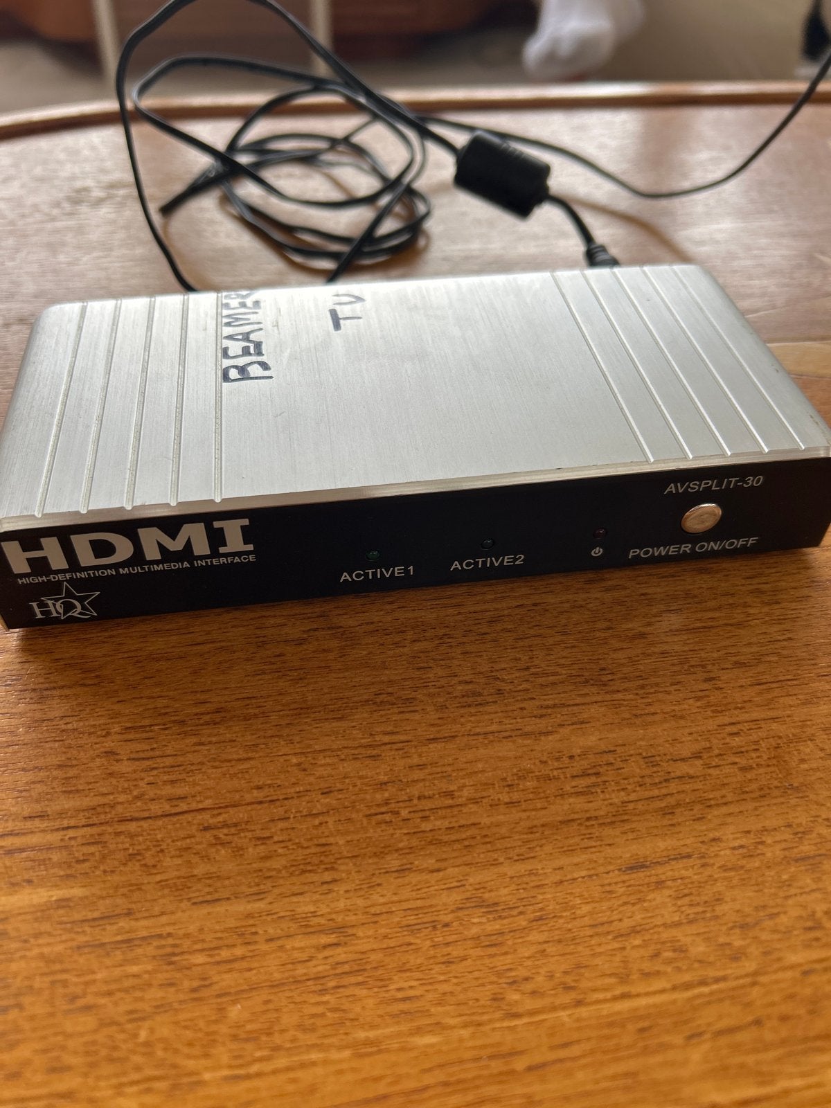HQproducts HDMI Splitter AVSPLIT-30 - 1 input, 2 outputs, Ophalen of Verzenden, Gebruikt