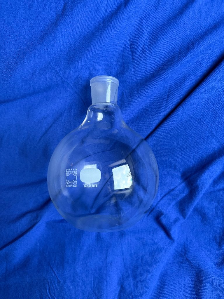 Platbodemkolf 1000ml met NS29/32(laboratorium-destillatie), Ophalen of Verzenden, Zo goed als nieuw, Overige typen