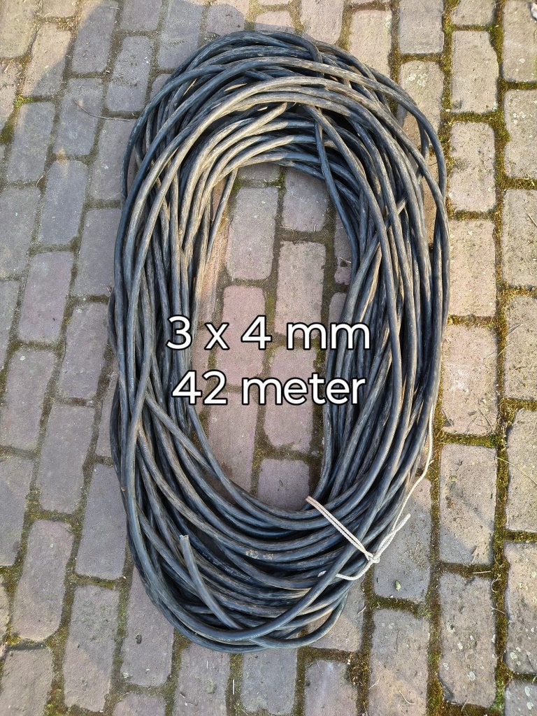 Electrakabel met dikke mantel, Ophalen, Gebruikt, Kabel of Snoer