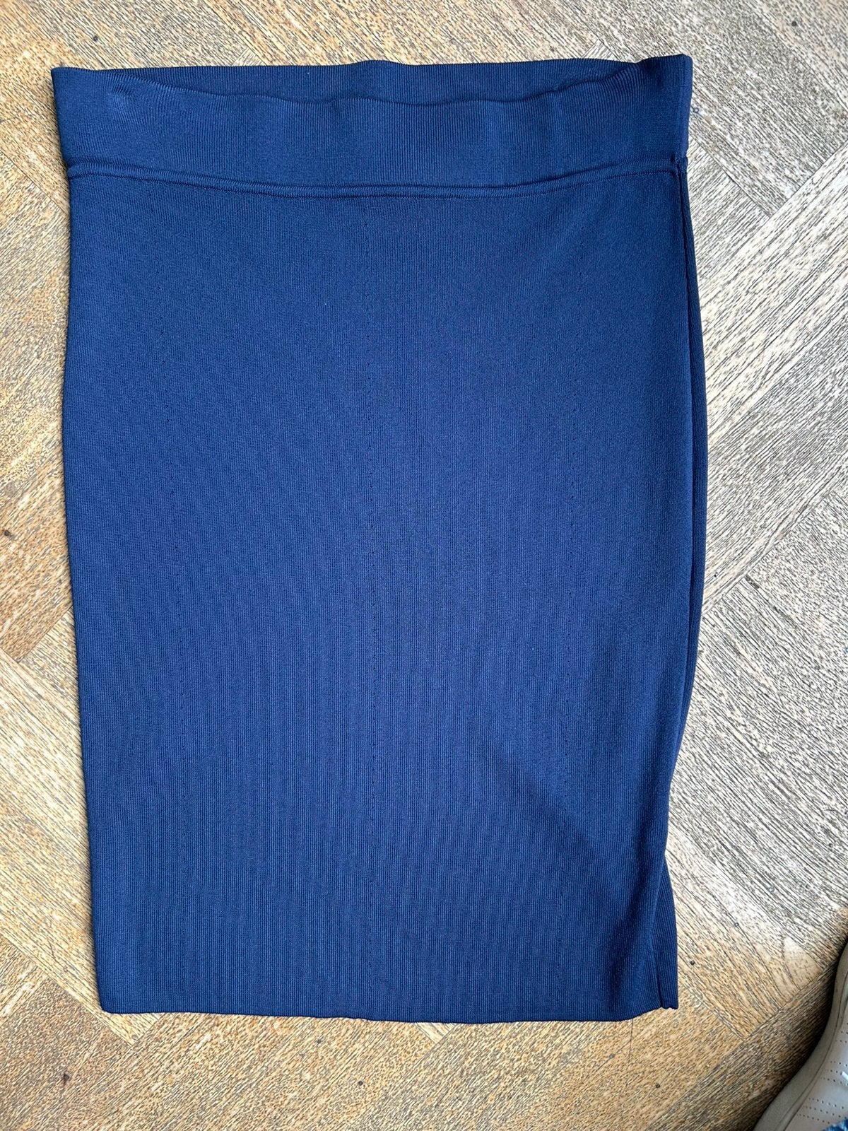 Blaumax donkerblauw stretch rokje maat S, Blauw, Ophalen of Verzenden, Zo goed als nieuw, Knielengte