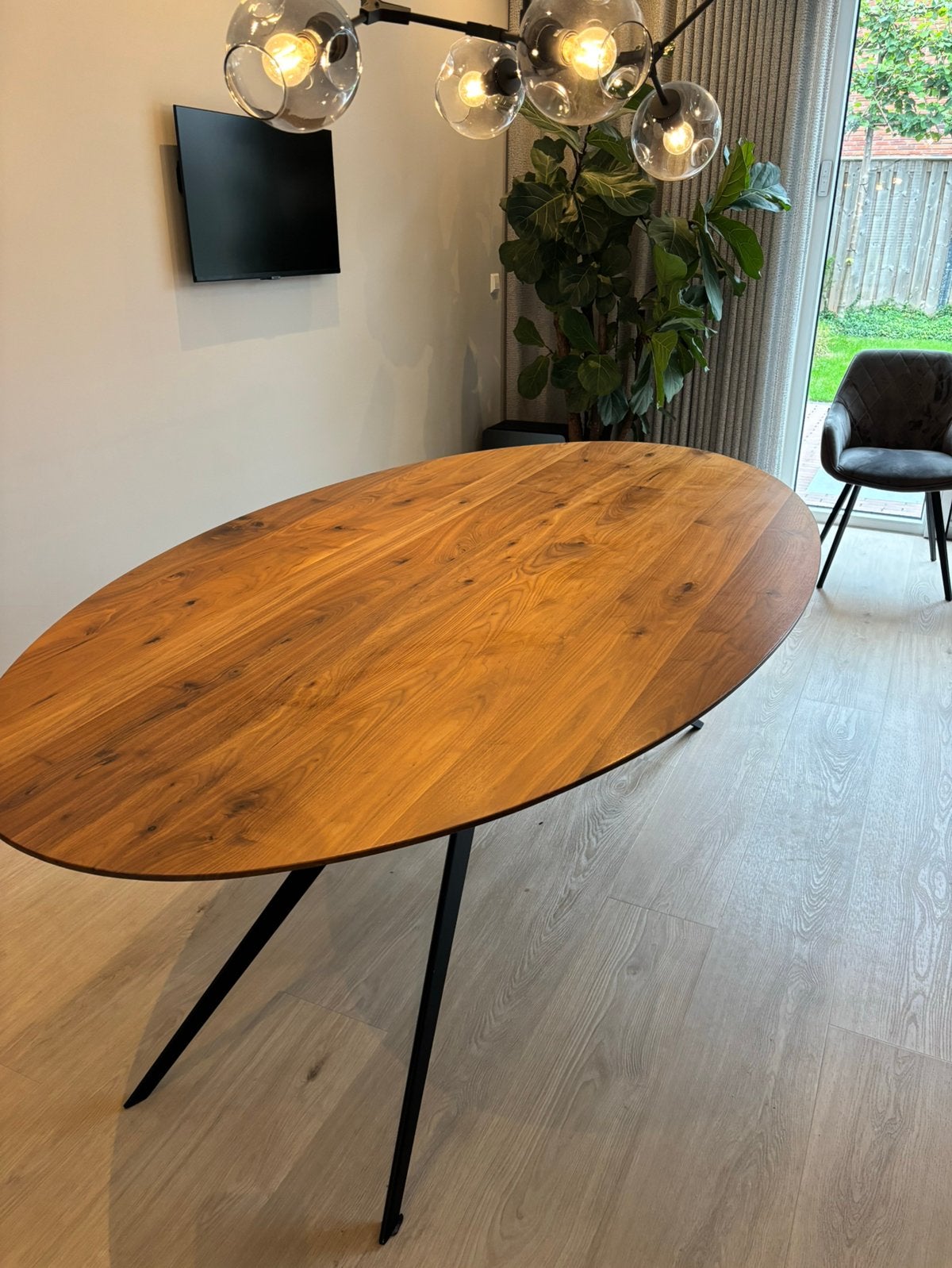 Goossens eettafel Ferris 220x120, Ophalen, 200 cm of meer, 50 tot 100 cm, Zo goed als nieuw