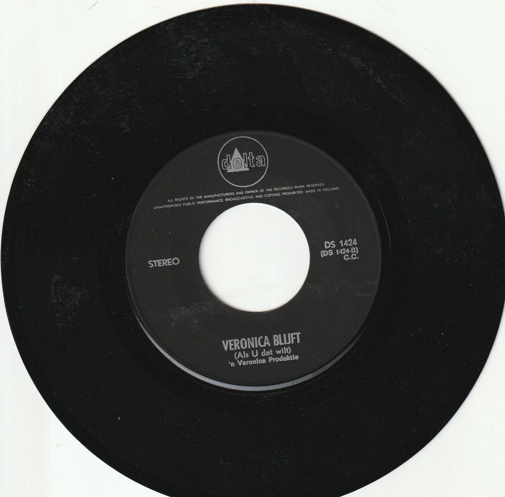 Radio Veronica Blijft! vinylsingle met documentaire/ jingles, Cd's en Dvd's, Vinyl Singles, Ophalen, Gebruikt, Nederlandstalig