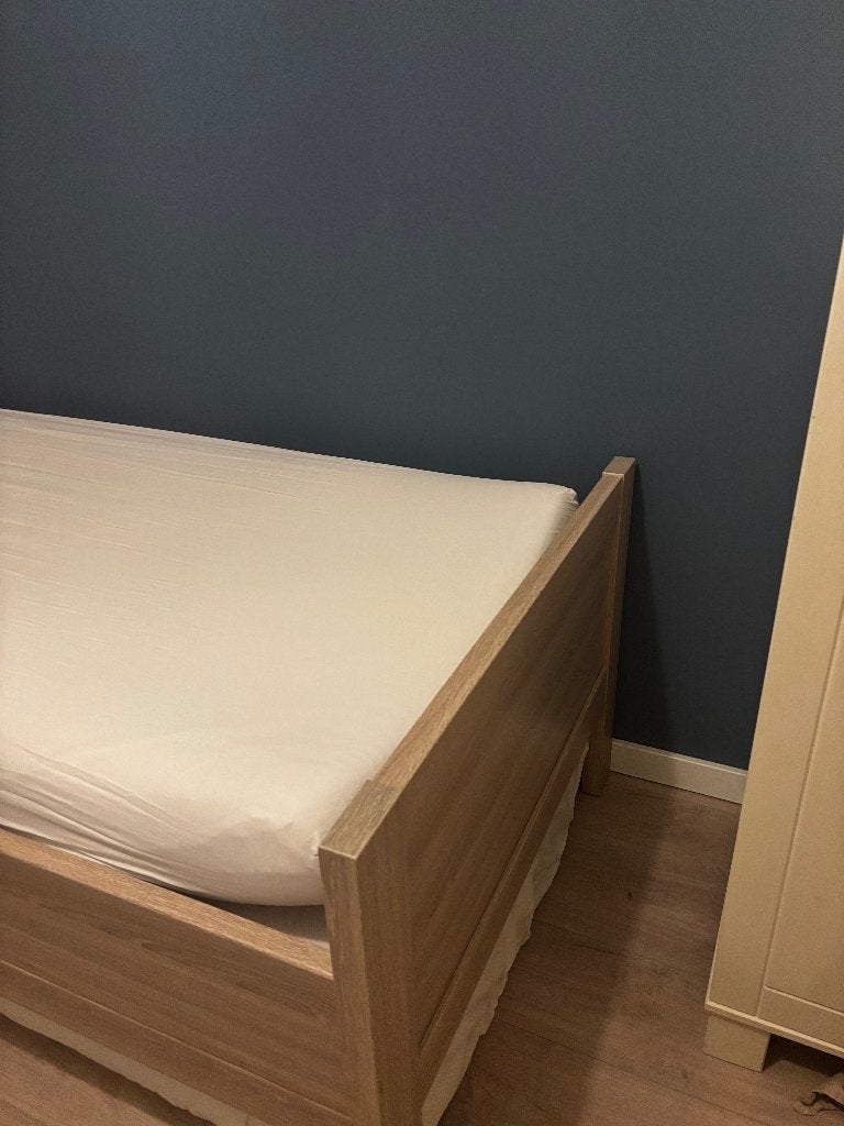 Top bed 1 pers incl Auping spiraal 90x 200 cm, Ophalen, Verstelbaar, 90 cm, Eenpersoons